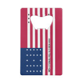 Patriotic Bikini Atoll Flag Kredietkaart Flessenopener (Achterkant)