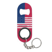 Patriotic Bikini Atoll Flag Mini Flessenopener (Achterkant)