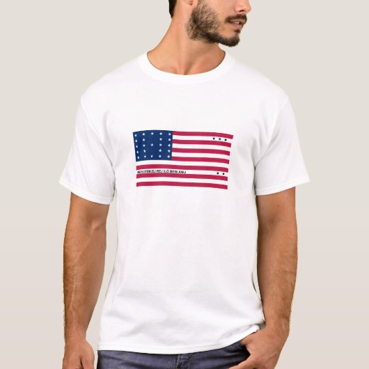 Patriotic Bikini Atoll Flag T-shirt (Voorkant)