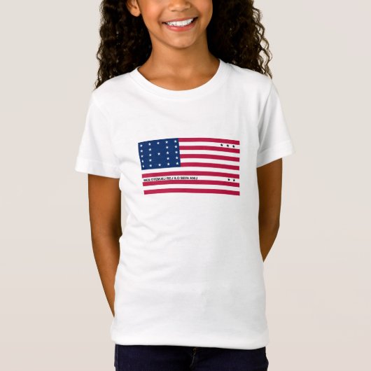 Patriotic Bikini Atoll Flag T-shirt (Voorkant)