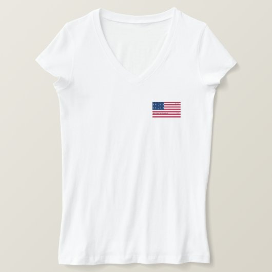 Patriotic Bikini Atoll Flag T-shirt (Design voorkant)