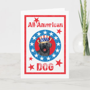 Patriotic Black Lab Kaart