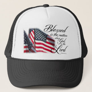 Patriotic Blessed is de natie Trucker Pet