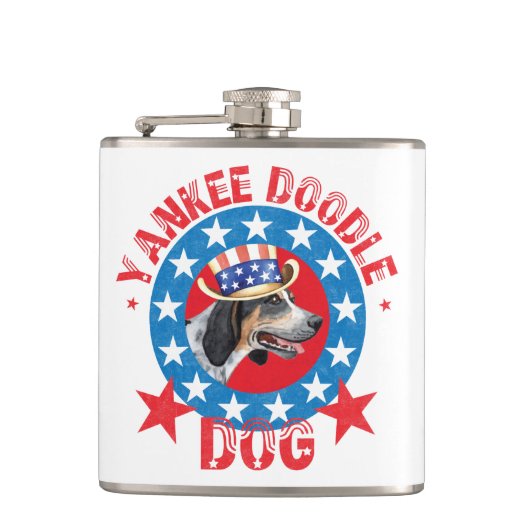 Patriotic Bluetick Heupfles (Voorkant)