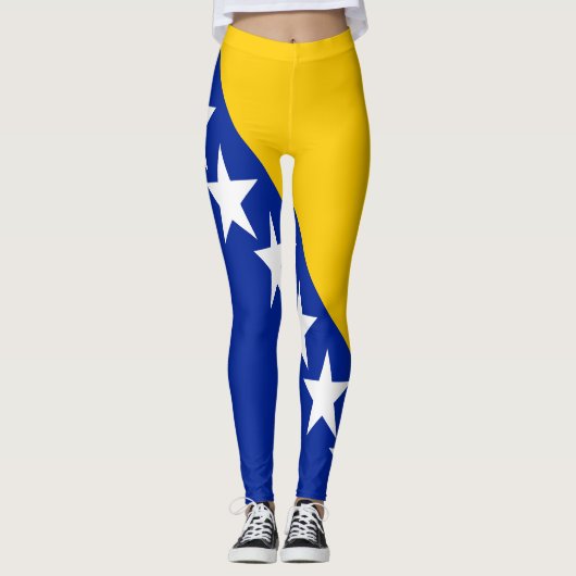 Patriotic Bosnië Herzegovina vlag Leggings (Voorkant)