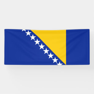 Patriotic Bosnië Herzegovina vlag Spandoek