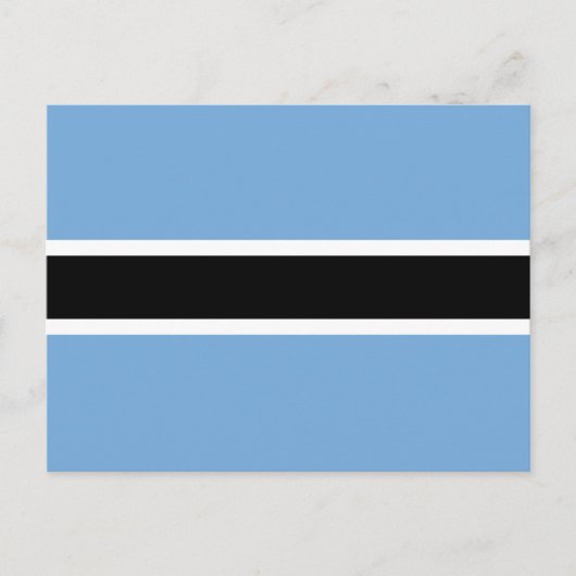 Patriotic Botswana Flag Briefkaart (Voorkant)