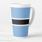 Patriotic Botswana Flag Latte Mok (Rechterhoek)