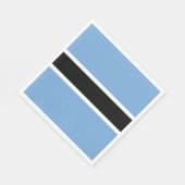 Patriotic Botswana Flag Servet (Hoek)