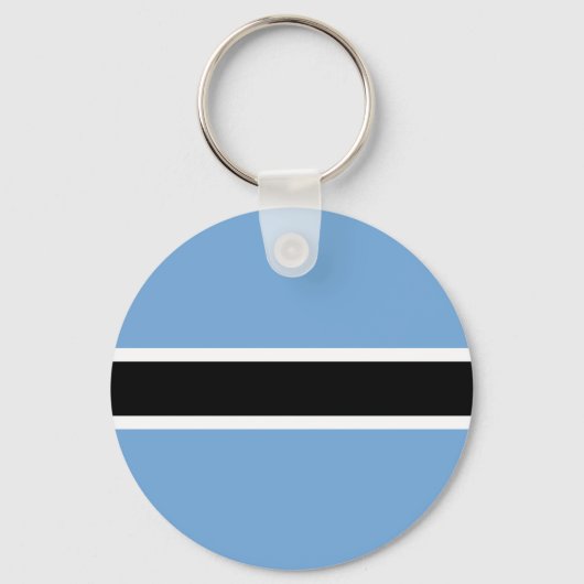 Patriotic Botswana Flag Sleutelhanger (Voorkant)