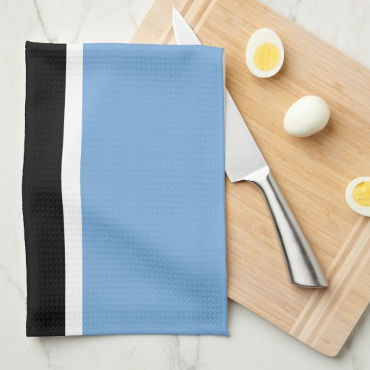 Patriotic Botswana Flag Theedoek (Quarter Fold)