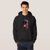 Patriotic Boxer American Flag Usa Dog Hoodie (Voorkant volledig)
