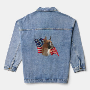 Patriotic Boxer Denim Jacket