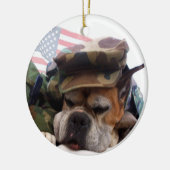 Patriotic Boxer ornement chien (Gauche)