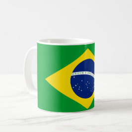 Patriotic Brazil Flag mug - Koffiemok