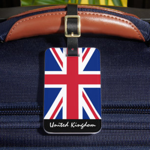 Patriotic British Flag Bagagelabel, Verenigd Konin Bagagelabel