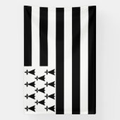 Patriotic Brittany Flag Banner (Verticaal)
