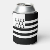 Patriotic Brittany Flag Blikjeskoeler (Blikje Achterkant)