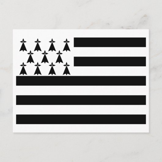 Patriotic Brittany Flag Briefkaart (Voorkant)