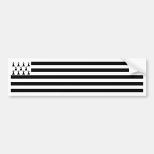 Patriotic Brittany Flag Bumpersticker