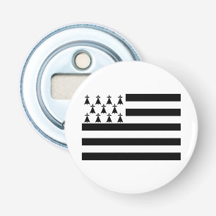 Patriotic Brittany Flag Button Flesopener