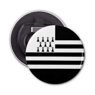 Patriotic Brittany Flag Button Flesopener