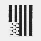 Patriotic Brittany Flag Fleece Deken (Voorkant)