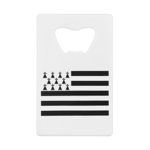 Patriotic Brittany Flag Kredietkaart Flessenopener