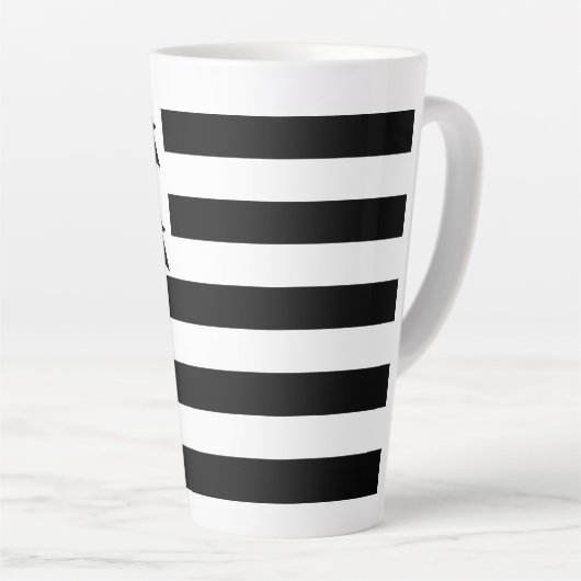 Patriotic Brittany Flag Latte Mok (Rechterhoek)