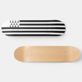 Patriotic Brittany Flag Skateboard (Horizontaal)
