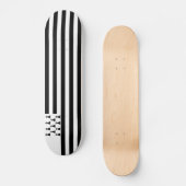 Patriotic Brittany Flag Skateboard (Voorkant)