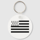 Patriotic Brittany Flag Sleutelhanger (Achterkant)