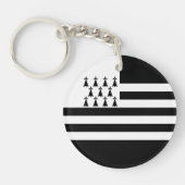 Patriotic Brittany Flag Sleutelhanger (Voorkant)