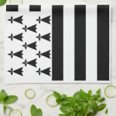 Patriotic Brittany Flag Theedoek (Gevouwen)