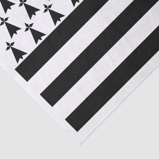 Patriotic Brittany Flag Tissuepapier (Detail)