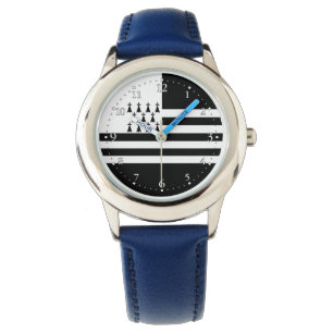 Patriotic Brittany Flag Watch Horloge