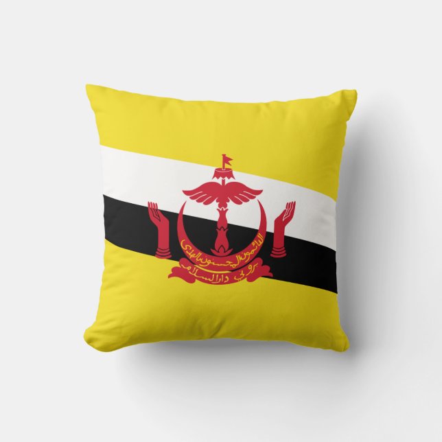 Patriotic Brunei Flag Sierkussen (Voorkant)