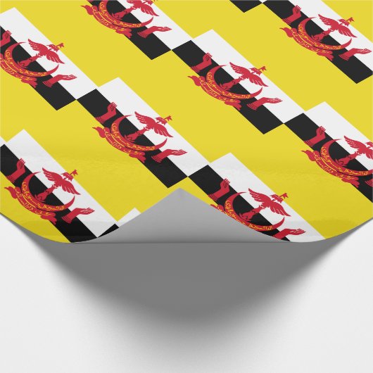 Patriotic Brunei-vlag Cadeaupapier (Hoek)