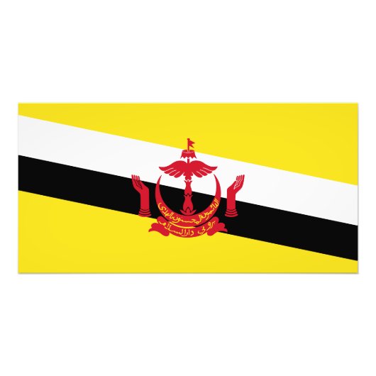 Patriotic Brunei-vlag Foto Afdruk (Voorkant)