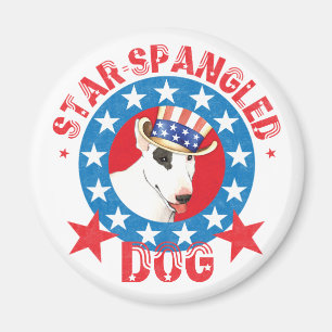 Patriotic Bull Terrier Magneet