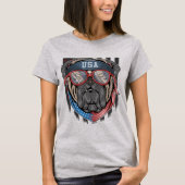 Patriotic Bulldog T-shirt (Voorkant)