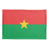 Patriotic Burkina Faso Flag Kussensloop (Achterkant)
