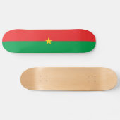 Patriotic Burkina Faso Flag Skateboard (Horizontaal)