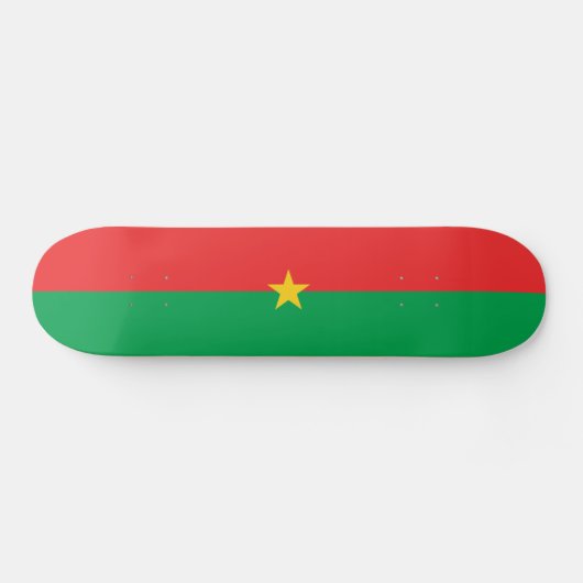 Patriotic Burkina Faso Flag Skateboard (Horizontaal)