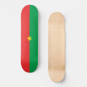 Patriotic Burkina Faso Flag Skateboard (Voorkant)