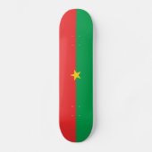 Patriotic Burkina Faso Flag Skateboard (Voorkant)