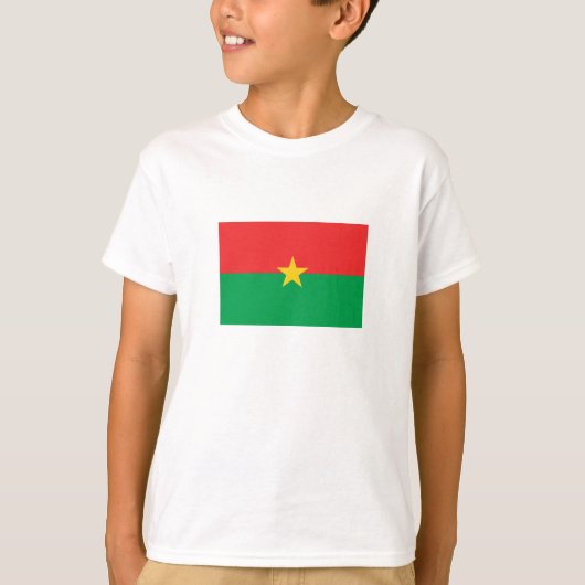 Patriotic Burkina Faso Flag T-shirt (Voorkant)