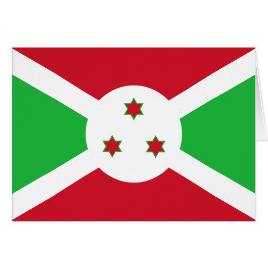 Patriotic Burundi Flag (Voorkant Horizontaal)