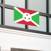 Patriotic Burundi Flag Banner (Buitenkant Gebouw)