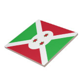 Patriotic Burundi Flag Tegeltje (Zijkant)